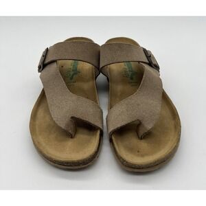 Bionatura Sandals Leather Beige Strappy Thong Toe Strap‎ Sandals Women's 7.5